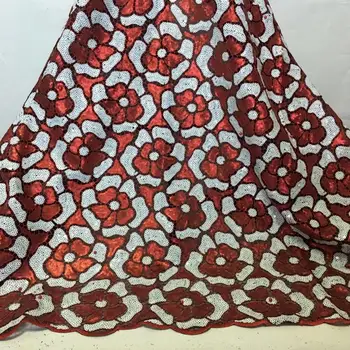 Africké Flitrami Čistý Oka Textílie, Čipky Vysoko Kvalitnej Čipky 2020 Voile Čipky Francúzskej Čipky A Tylu Nigérijský Perličiek Čipky Textílie Na Svadby