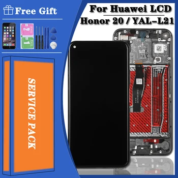 Nový, Originálny Pre Huawei Honor 20 LCD Displej Dotykový Displej Digitalizátorom. Montáž na Obrazovke Pre Honor20 YAL-L21 YAL-AL00 Displej