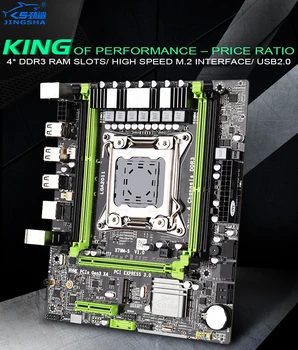 X79 doske JINGSHA X79M-S 2.0 LGA2011 M ATX USB2.0 PCI-E NVME M. 2 SSD podporu REG ECC pamäť a Xeon E5 procesor