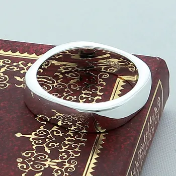 925 Sterling Silver Štvorcový Kruh Prstene Pre Ženy, Mužov Značky Módne Jednoduché Svadobné Šperky, Zásnubné Večierok