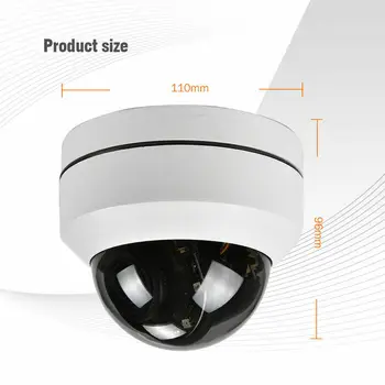 Bezdrôtové Auto Tracking PTZ IP Kamera 4+4xzoom CCTV Dome Vonkajší Dohľad Bezpečnostné Kamery WiFi 2-Way Audio a Reproduktor Onvif