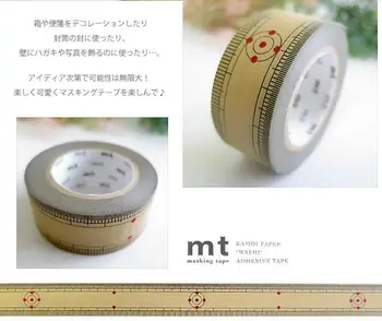 Japonský MT Maskovacia Páska MTEX1P 20 mm*10m Jednej strane Lepidlo Washi Pásky Bunting Pravidlo