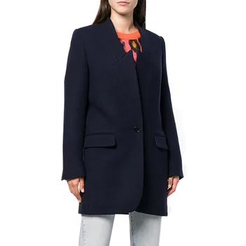 2020 Nový štýl Vlna & Spája Ženy Jeseň OL Outwear Bundy Tenké Elegantné Dámy Kabát t Zákopy Srsti Plus Veľkosť