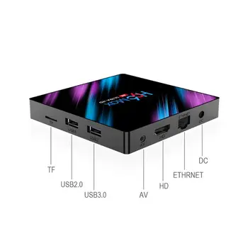 1Set H96 Max RK3318 Smart Android 9.0 TV Box 2.4 G/5G Quad-Core, WiFi, Bluetooth, Set-Top Box Ultra 3D Multimediálny Prehrávač Zariadenia