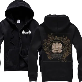 5 vzorov Harajuku Mikina na Zips Amorphis Rock sudadera hoodies zimné shell bunda death metal tepláková súprava značky oblečenie