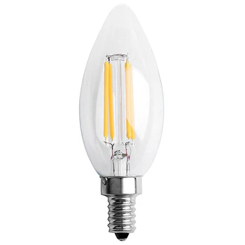 Stmievateľné E12 4W KLASU Plameň Sviečky Žiarovky LED Svetlo, Žiarovka, Žiarivka 10*3,5 cm
