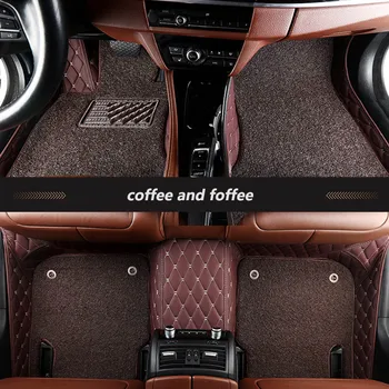 Kalaisike Vlastné auto podlahové rohože pre Všetky Modely Jaguar F-TEMPO XJL XEL XF XE F-TYP XK XFL auto styling auto príslušenstvo