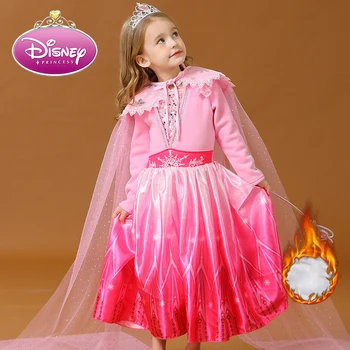 Disney Bavlna Dievčatá Šaty Jeseň/Zima Nový Štýl Detí Princezná Šaty Dievčatá Bežné Šaty Dieťa Dievča Deti Oblečenie