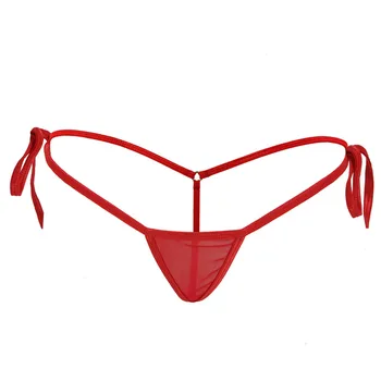 Ženy Sexy Tangá G-strings Transparentné Trojuholník Mini Micro Bikini, Plavky, Nohavičky Nohavičky Dámske Erotické spodné Prádlo Tangas T Späť