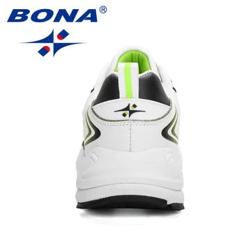 BONA 2020 Nových Dizajnérov Akcie Kožené Tenisky, Športová Obuv Mužov Športové Topánky Muž Jogging Školiteľov Chaussure Hommbre Trendy