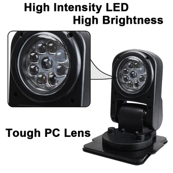 LED Hľadanie Svetla 360 Stupňov S WIreless Controll 4D ľahký a sklopný Reflektor pre Lode Auto Lov Off Road