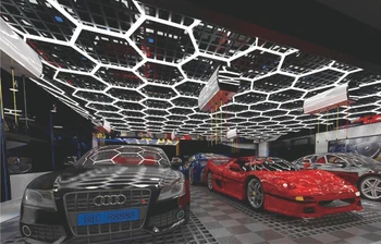 Umývanie auta izba sídlo ľahkého auta krásy obchod zameraný LED ultra-svetlý film miestnosti dekorácie honeycomb mäkké film box strop