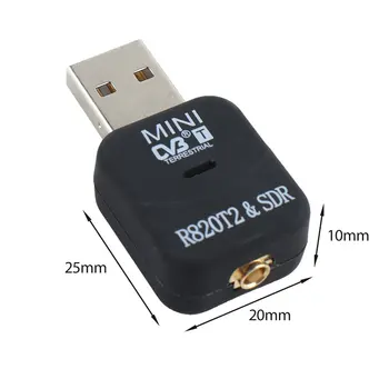 USB Mini DVB-T RTL-SDR Realtek RTL2832U & R820T Tuner Prijímač Dongle MCX Vstup FM&DAB Adaptér pre DVB-T ACEHE Vysokým Rozlíšením
