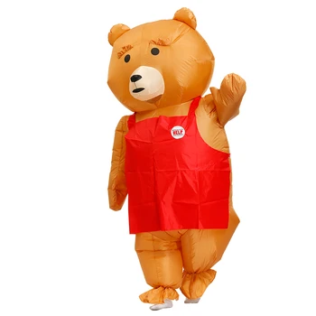 Medveď hnedý Nafukovacie Kostým Anime Cosplay Kostýmy pre Dospelých Muž Žena Carinival Party Šaty, hranie Rolí Výkon Oblečenie