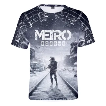 Teplá Metro Exodus Metro Dochádzky T Shirt 3D Tlač Muži/Ženy T-shirt Letné Krátke Rukáv Tričko Chlapcov Bežné Tričká Topy Oblečenie