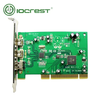 IOCREST PCI 3 Porty Firewire Ieee 1394 Karty 2 Porty 1394B a 1 Porty 1394A TI8280 Chipset