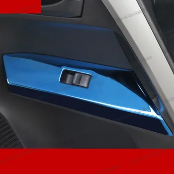 Lsrtw2017 nehrdzavejúcej ocele auto okno ovládací panel trim pre toyota rav4 2013 2016 2017 2018 xa40 dvere, lakťová opierka prepínač