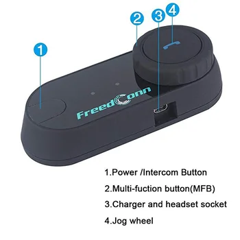 2 ks FreedConn Pôvodné T-COM VB Motocykel BT Bluetooth Helmy Intercom Multi Jazdcov palubného telefónu Headset s FM Rádiom
