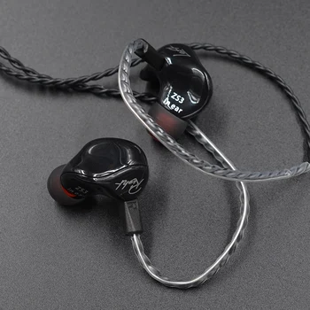 CCA KZ ZS3 Ergonomické Odnímateľný Kábel Slúchadlo Headset V Uchu Zvukové Monitory Hluku Izolácia Hifi Hudba Športové Slúchadlá