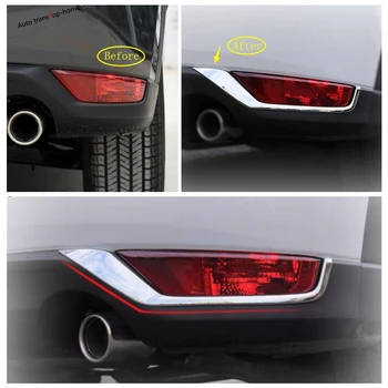 Yimaautotrims ABS Vonkajšie Zadné zadné dvere Hmlové Svetlá Žiarovky Viečka Obočie Kryt Výbava vhodné Pre Mazda CX-5 CX5 2017 2018 2019 2020
