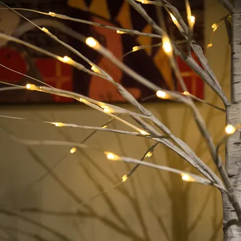 On/Off Prepínač Výška Breza Strom LED Svetlo 60LEDs Krajiny Nočné Svetlo pre Domáce Party, Svadba, Sviatok, Vianoce USB Prevádzkované D20