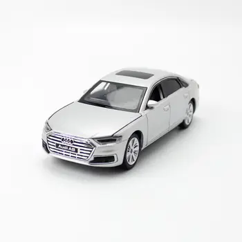 JACKIEKIM/1:32 Mierka/Diecast Kovové Hračky Model/Audi A8/Sound & Light Auto/Dvere Openable/Vzdelávacie Kolekcia/Darček Pre Deti