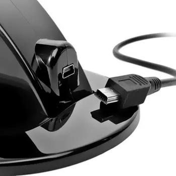 LED Dual USB Nabíjací Dock na pripojenie Dokovacej stanice Nabíjačky Kolísky Nabíjacej Stanice, Herný ovládač Stojan pre Sony Playstation 4 PS4