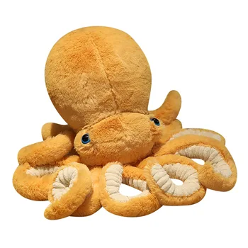 1PC Tvorivé Realisticky Octopus Plyšové Hračky Mora Zvierat Plnené Bábiky Vankúš Späť Vankúš Deti Deti Narodeninám Foto Prop