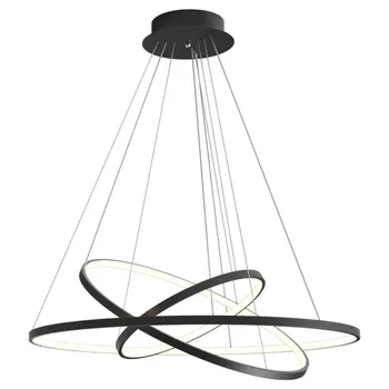 Prívesok Svetlá LED Kruhu Krúžky Akryl hliníkové Závesné Lampy Moderné Svietidlá Pre Jedáleň, Obývacia Izba Dekorácie