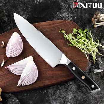 XITUO Kuchynské nože Profesionálny Nôž Set 7CR17 Vysoko Uhlíkovej Ocele Kuchár Japonského Mäso Sekáčik Slicer Santoku Varenie Nôž Set