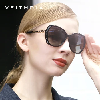 VEITHDIA dámske Slnečné okuliare Polarizované Gradient Objektív Luxusné Dámske Dizajnér slnečné Okuliare Okuliare Príslušenstvo Pre Ženy 3159