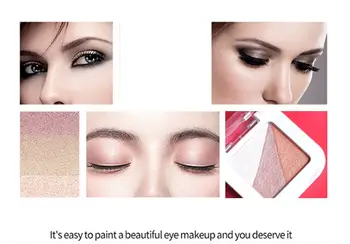 1PCS make-up Na sklade Tepla Paletu Eyeshadow Palety 3 farby Eyeshadow Vysoká kvalita Teplej 2020 doprava Zadarmo