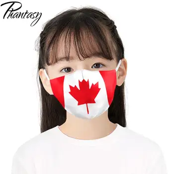 Fantazie Izrael Poľsko Kanada Francúzsko Národné Vlajky Vytlačené Deti Tvár Textílie Maska Umývateľný Opakovane Deti Masky Rýchle Dodanie