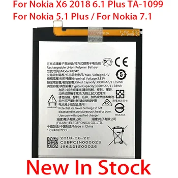 Originálne HE342 3000mAh Batérie Pre Nokia X6 2018 6.1 Plus TA-1099 Nové Výrobné kvalitné batérie+Sledovacie číslo