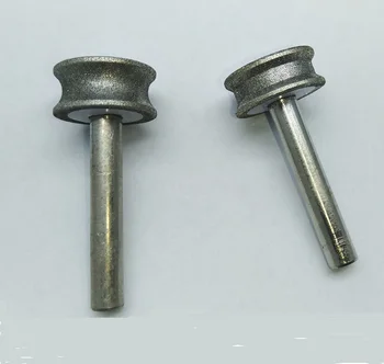2pieces/set 3-15 mm Diamantové brúsne koliesko Brúsny Kotúč na Sklo rovine rovný okraj frézovacie drieku 6 mm