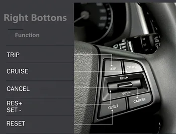 Pôvodné cena Volantu Ovládacie Tlačidlá Diaľkového Tempomat Bluetooth Tlačidlo Pre Hyundai ix25 (creta) 1.6 L a 2.0 L