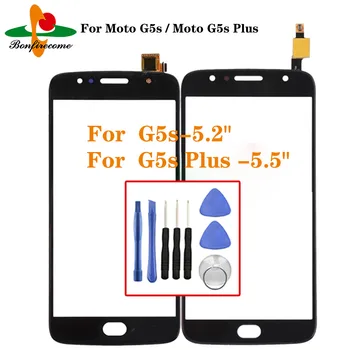 Pre Motorola Moto G5S XT1791 XT1792 XT1794 Dotykový Displej Digitalizátorom. Panel Pre Moto G5S Plus XT1802 XT1805 LCD Predné Sklo Senzor