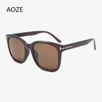 AOZE 2020 Luxusné Módne Vintage Obdĺžnik Tom muži Okuliare Vysoko Kvalitné Čierna modrá Modrá Futuristické dámske slnečné Okuliare UV400