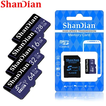 ShanDian Pôvodné Smart kartu sd 64 GB 32 GB, 16 GB 8 GB slot pre SDXC SDHC Pamäťovej Karty SmartSDXC SmartSDHC class10 trieda 6 Smartsd TF Karty