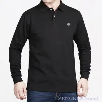 Nadrozmerné klope polo tričko Zdravé čistej bavlny business polo tričko T-shirt mens polo tričko značky