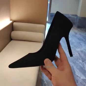 Bling bling vysokom podpätku topánky ženy Iskru flitrami ukázal prst plytké úst dráhy dizajn čerpadlá 2020 sexy bodce pre dámy