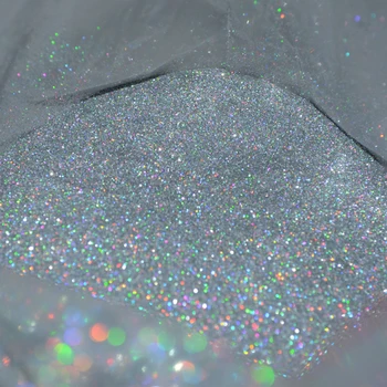 50gx1bag na Nechty, Glitter Holografické Prášok 0,2 MM(1/128