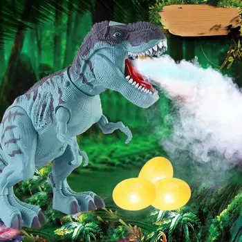 Chôdza Elektrické Striekacie Trysky Dinosaura Deti Hračky s Mechanickým Hlasom Tyrannosaurus Rex Dinosaurie Vajcia Dinosaurov Svete