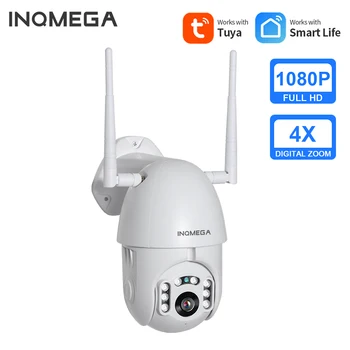 INQMEGA 1080P IP Kamera WiFi Bezdrôtové Auto tracking PTZ Speed Dome Kamery Vonkajšie Bezpečnostné Prehliadky Vodotesný Fotoaparát TUYA