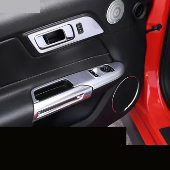 Striebro odvzdušňovací Navigácia Seat Háčik Reproduktor Shift Pádlo Svetla na Čítanie Rám, Kryt Pre Ford Mustang 16 17 18 AAA026A