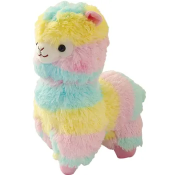 Nové 35 cm/50 cm Roztomilý Rainbow Alpaky Plyšové Hračky Kawaii Plyšové Hračky, Plyšové Bábiky Hračky pre Deti detský Darček