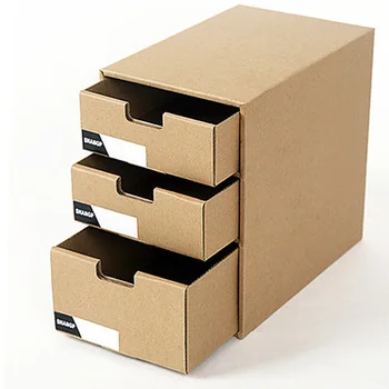 Skladovacie Boxy & Koše na Papier zásuvky typu desktop úložný box office skladovanie organizátor organizador skladací box nové 15.5*22.5*23.5 cm