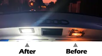 Pre Audi A4/S4 avant 1999-2001 RS4 B5 A3 2001-2003 Auto Zadné biele LED špz svetlo poznávacia lampa