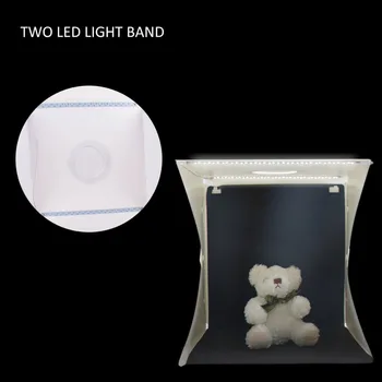 40*40 cm Dual LED Panely Skladacie Lightbox Prenosné LED Light Box Stola Streľba Skladací Stan Led Štúdio Box Photobox