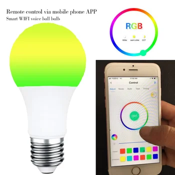 E27/B22 WiFi Smart Žiarovky,Stmievateľné,Multicolor,Wake-Up Svetlá,RGB LED Lampa,Práca s Alexa Google Asistent Diaľkového Ovládania